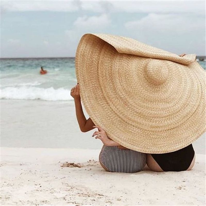 Protector Solar De Verano Sombrero Costero Grande Sol Playa Sombrero 