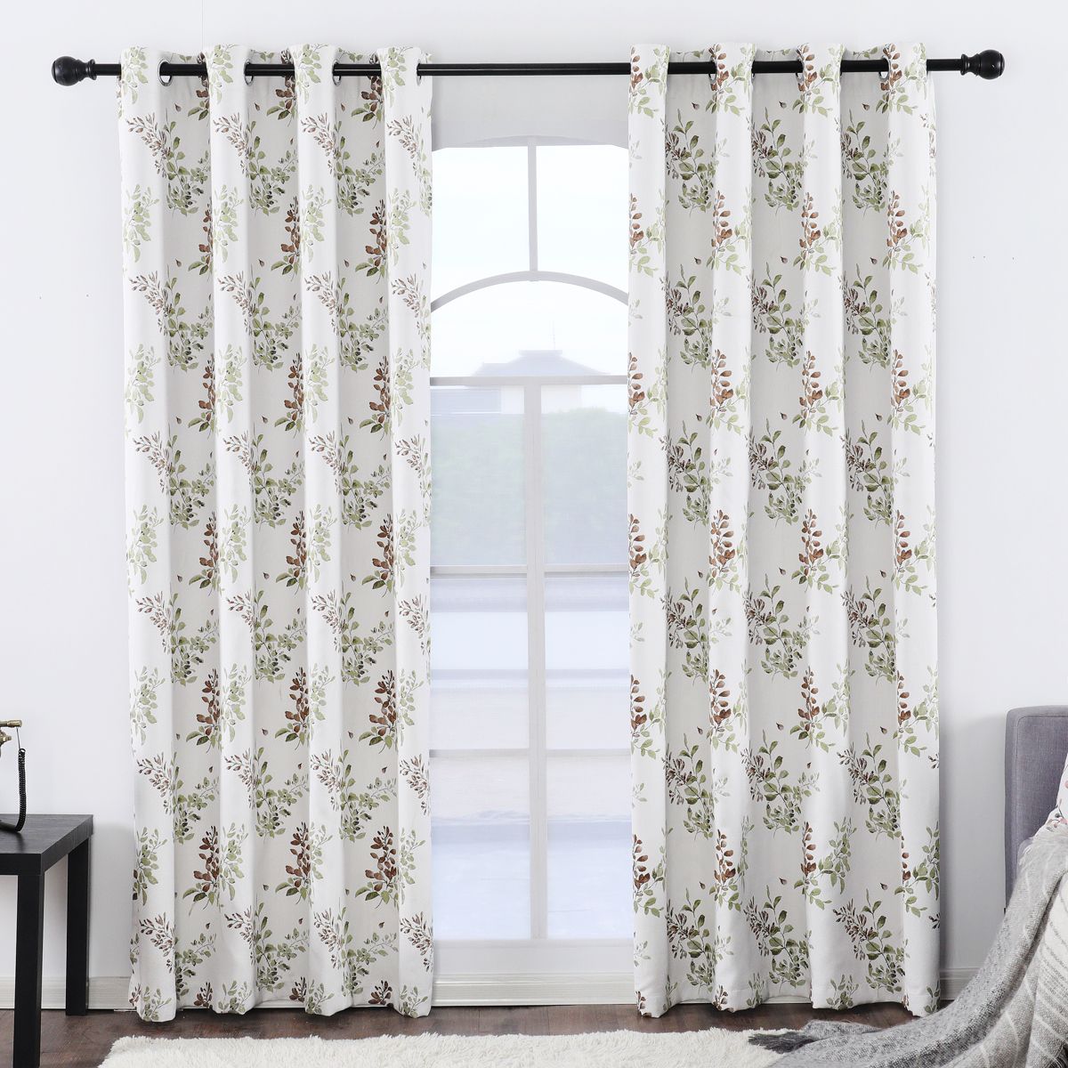 2019 Jarl Home Blackout Curtains Baby Room 8 Grommets 2 Panels