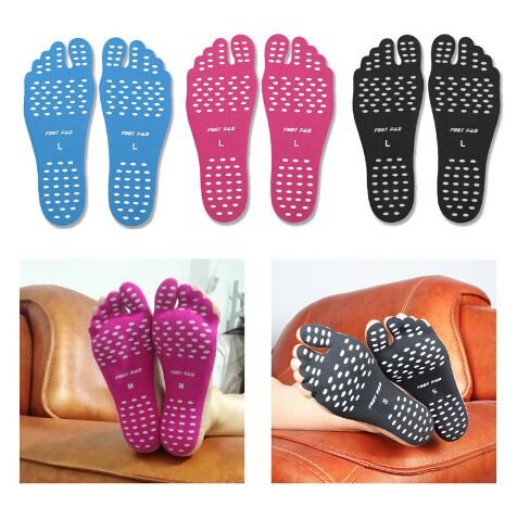 Waterproof Beach Insoles Foot Sticker Shoes Stick on Soles Sticky Pads Foot Care