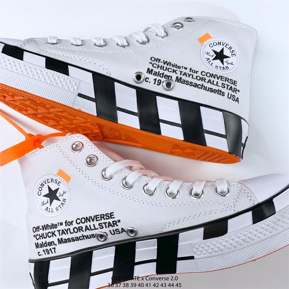Off White Converse Chuck diseñador de ALL STAR 1970S alta vulcanizado zapatillas de lona casual