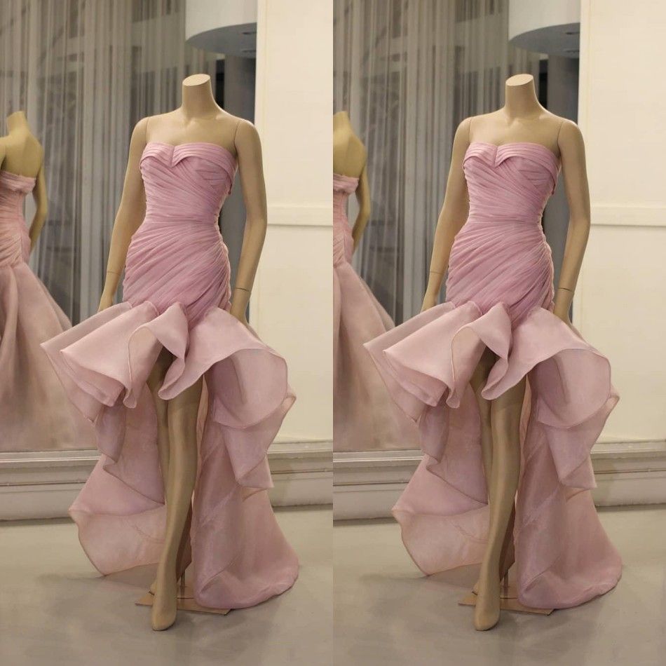 black and pink cocktail dress