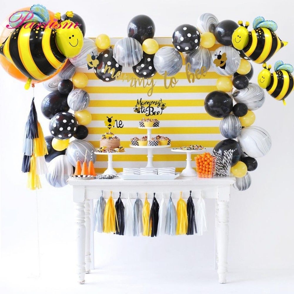 Lovely Honeybee Series Cake Topper Baby Shower Mommy To Bee Paper