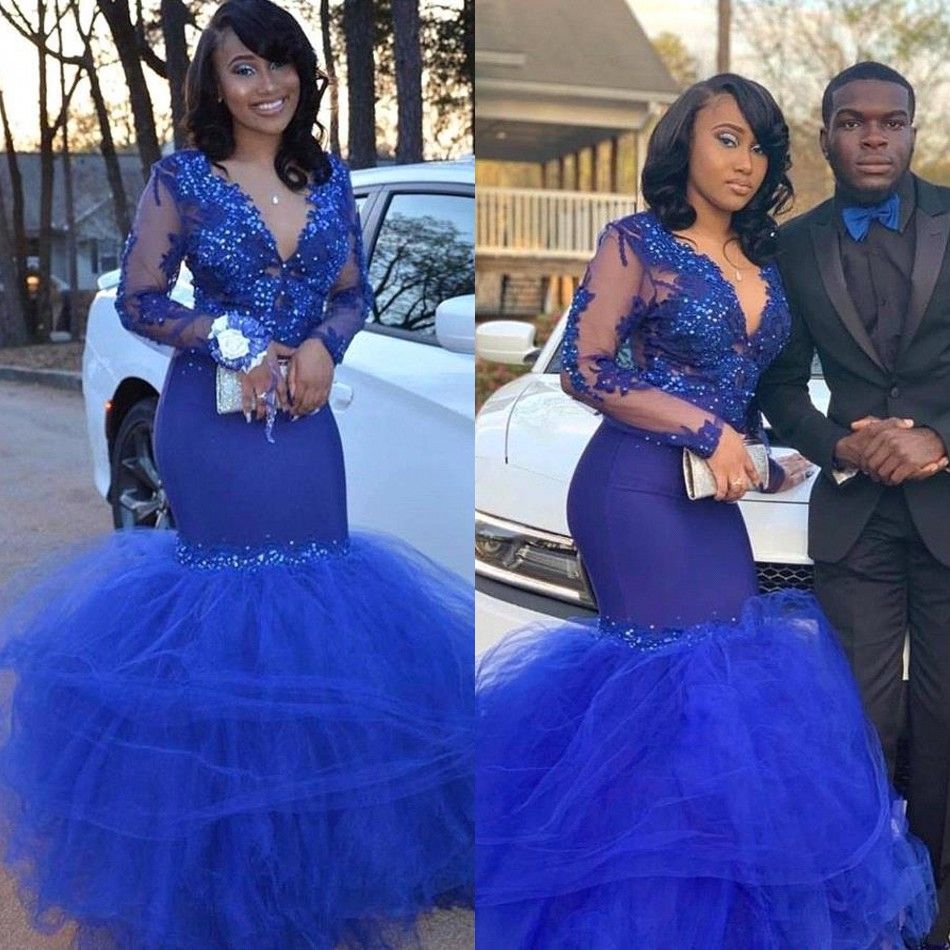 cobalt blue prom dress uk