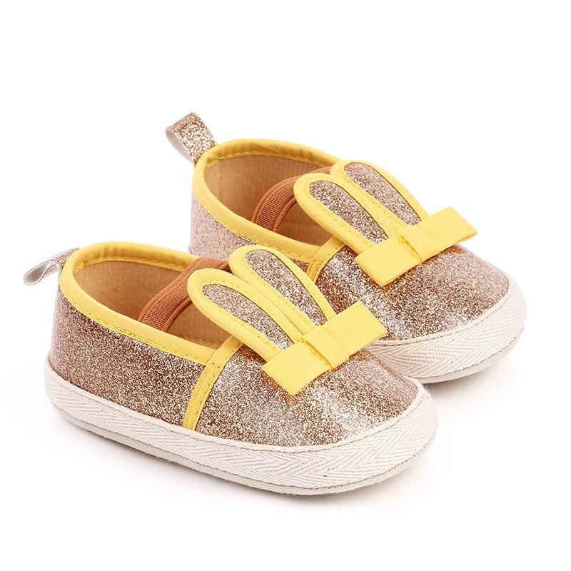 rose gold baby moccasins