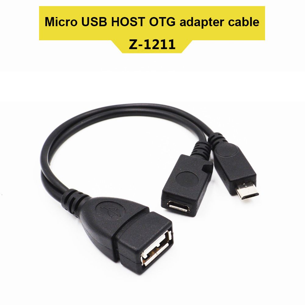 Micro USB Macho a Micro USB hembra adaptador host