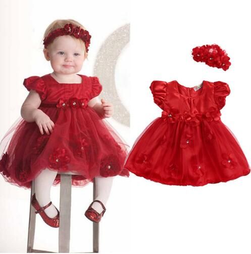 vestido vermelho natal bebe