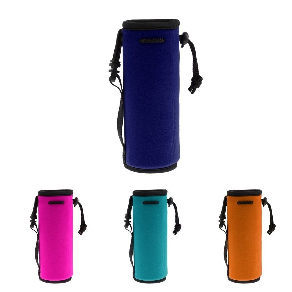 Sport water bottle cover neoprene insulated sleeve bag case pouch BS