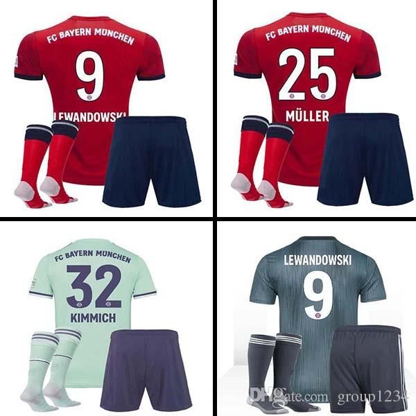 Camiseta de fútbol Bayern camisetas fútbol 2018/19 kit para niños VIDAL