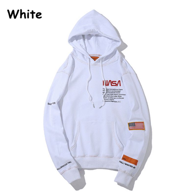 nasa flag moletom com capuz