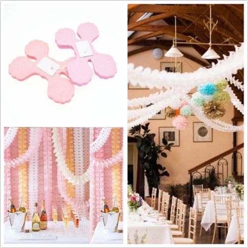 Candy Color 3 5m Hanging Tissue Paper Clovers Streamers Garland