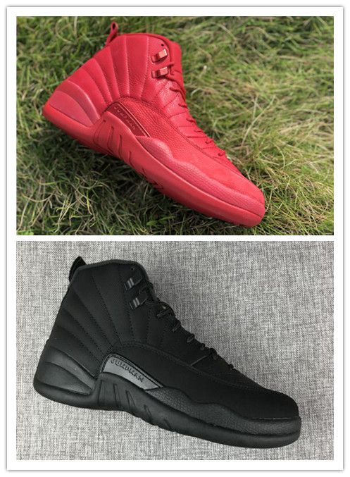 all red suede 12s