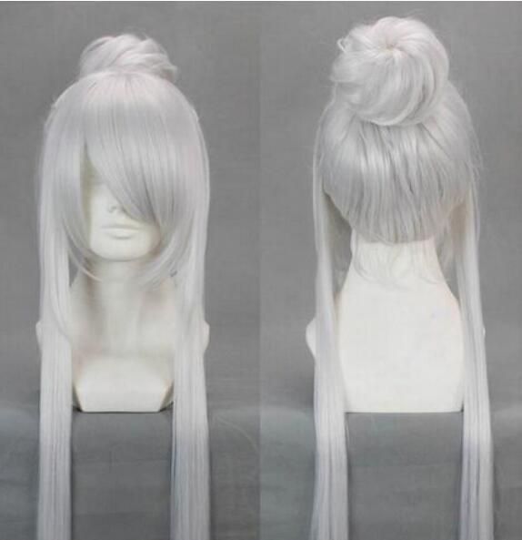 long white anime wig