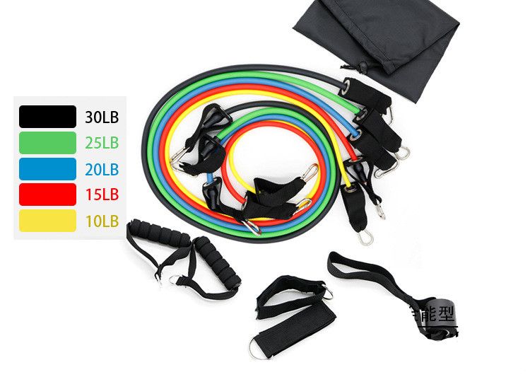 2020 New Resistance Band Set With Door Anchor Ankle Strap Exercise