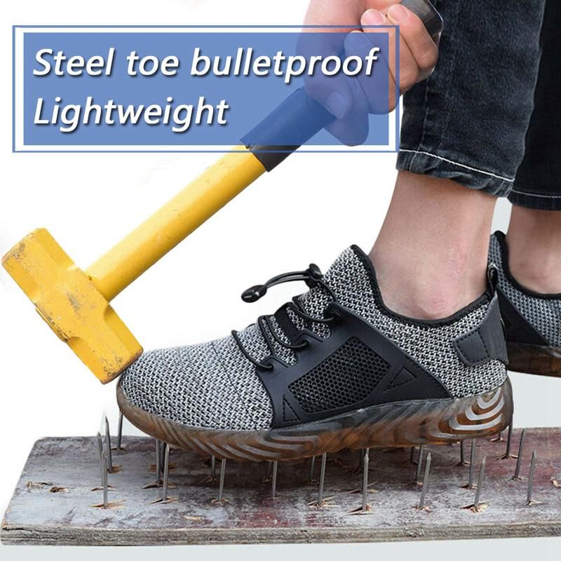 Mens Work Safety Shoes Steel Toe Boots Indestructible Bulletproof Light Hiker US 