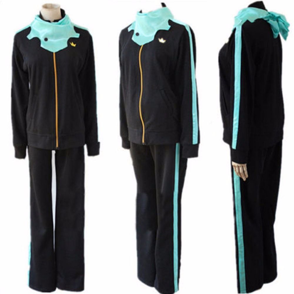 Noragami Yato Cosplay Costume Sports Clothes Coat Outfit+Pants+Scarf Whole Set Noragami Yato Cosplay Costume Sports Clothes Coat Outfit+Pants+Scarf Whole Set