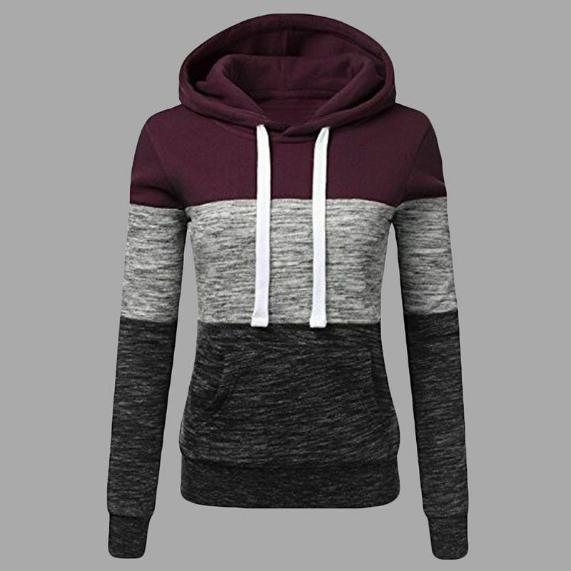color block moletom com capuz