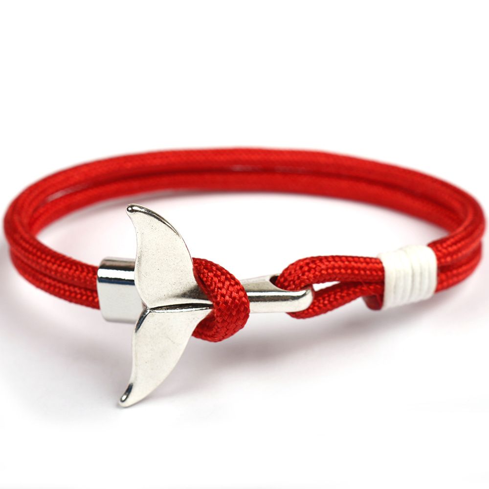 Cuerda De Supervivencia De Color Ballena Cola Pulsera Homme Cuerda De Supervivencia De Color Ballena Cola Pulsera Homme