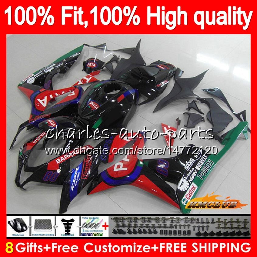 100Fit Injection For HONDA CBR 600 RR CC 600RR 600F5 Red