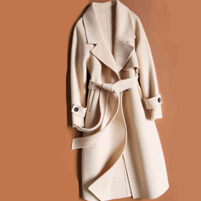 Compra Estilo Coreano Modish Long Womens Abrigos Abrigo De Invierno Mujer  De Lana Otoño Otoño Moda Casual Mujer Tops Ropa Femenina Otoño 2019 Barato  | Entrega Rápida Y Calidad | Es.Dhgate