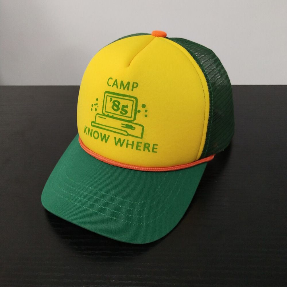 Compre Moda Exterior Snapbacks Stranger Things S3 Dustin Boné De Beisebol  De Algodão Pano De Malha Oco Boné Fora Barato | Entrega Rápida E Qualidade  | Pt.Dhgate