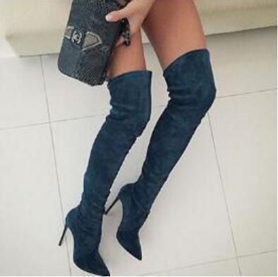 leggings thigh high boots