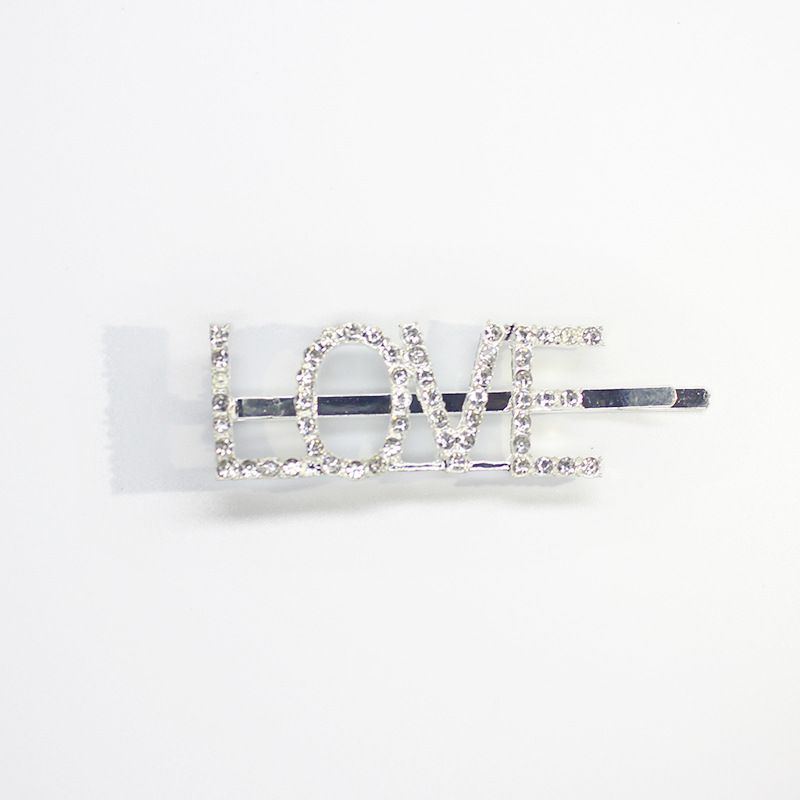 2019 Words Letter Hair Pins Sparkly Crystal Bobby Pins Straight