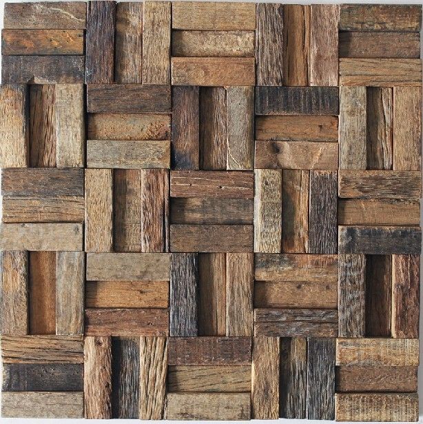 Natural Wood Mosaic Tile, Wood Mosaic Tile