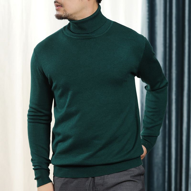 mens turtleneck green