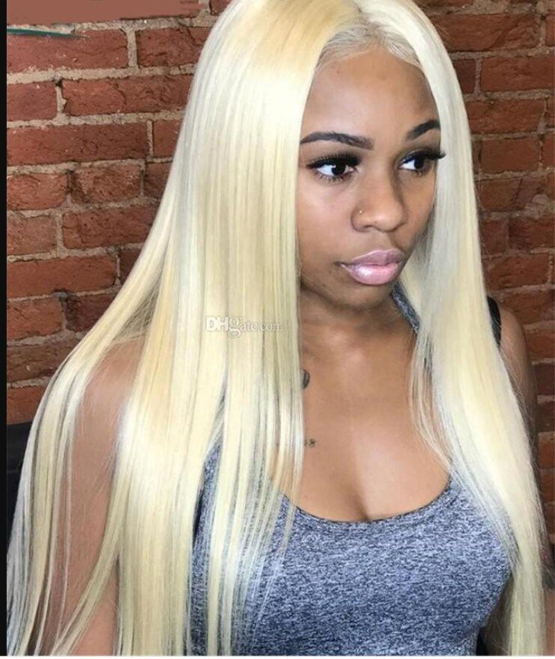 613 Honey Blonde Color Remy Brazilian Straight Lace Front Human