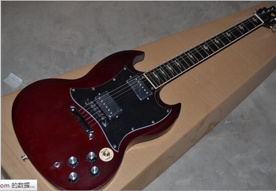 Compra Rojo Oscuro Color Angus Young De AC / DC Incrustaciones Medio Brillo  Disponible Eléctrico Forestwind Guitarra Barato | Entrega Rápida Y Calidad  | Es.Dhgate
