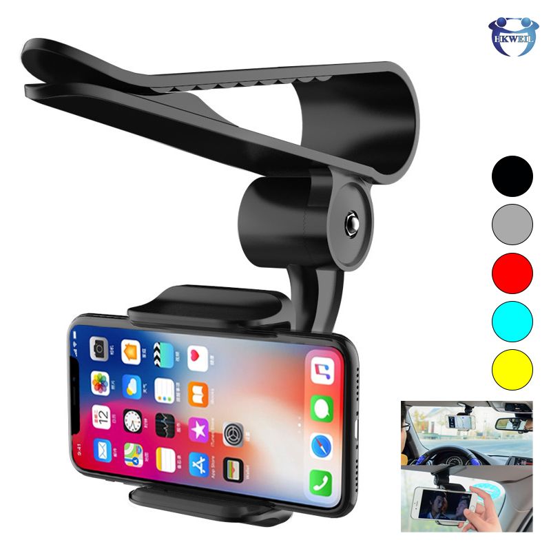 2020 Car Phone Holder Sun Visor Clip Cell Phone Holders Stand 360