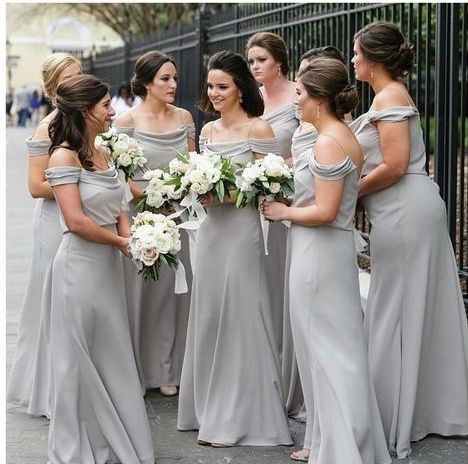 Damas de honor gris Clearance