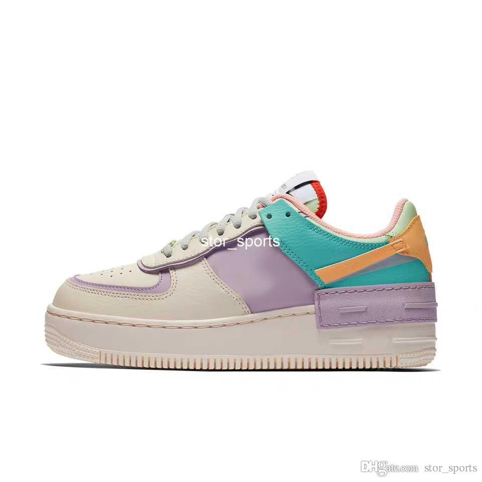 2019 Nueva Una Sombra Nike Air Forces 1 One Shadow AF1 Womens zapatillas 1s bastante