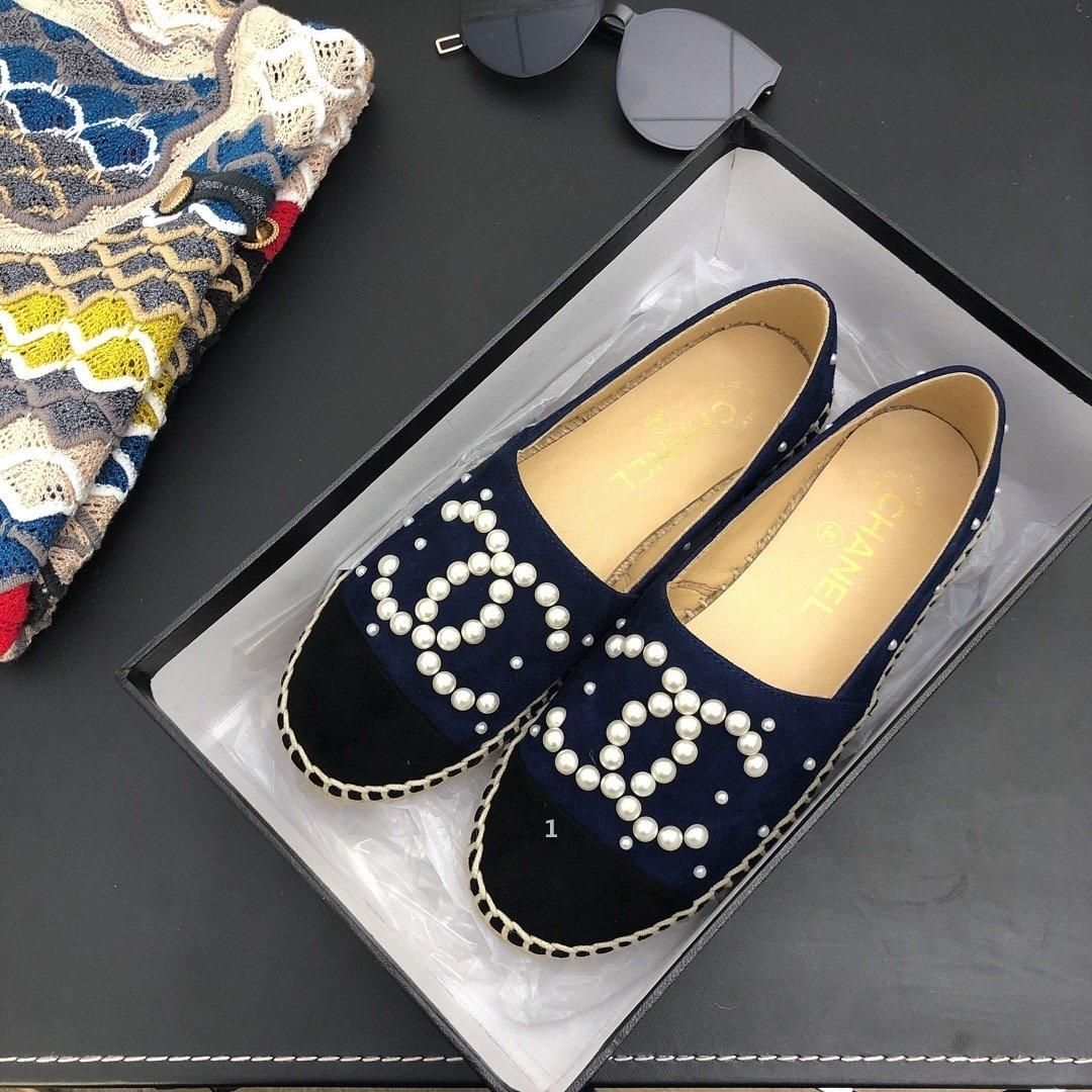 Acheter Pas Cher Chanel Design De Luxe 140 2020 Nouvelles Femmes Mocassins  Lazy Espadrilles Chaussures Flats Perle Top Qualité Mode De Luxe Dames  Classique En Peau De Mouton Épais Gen Du 37,39 € | Fr.Dhgate