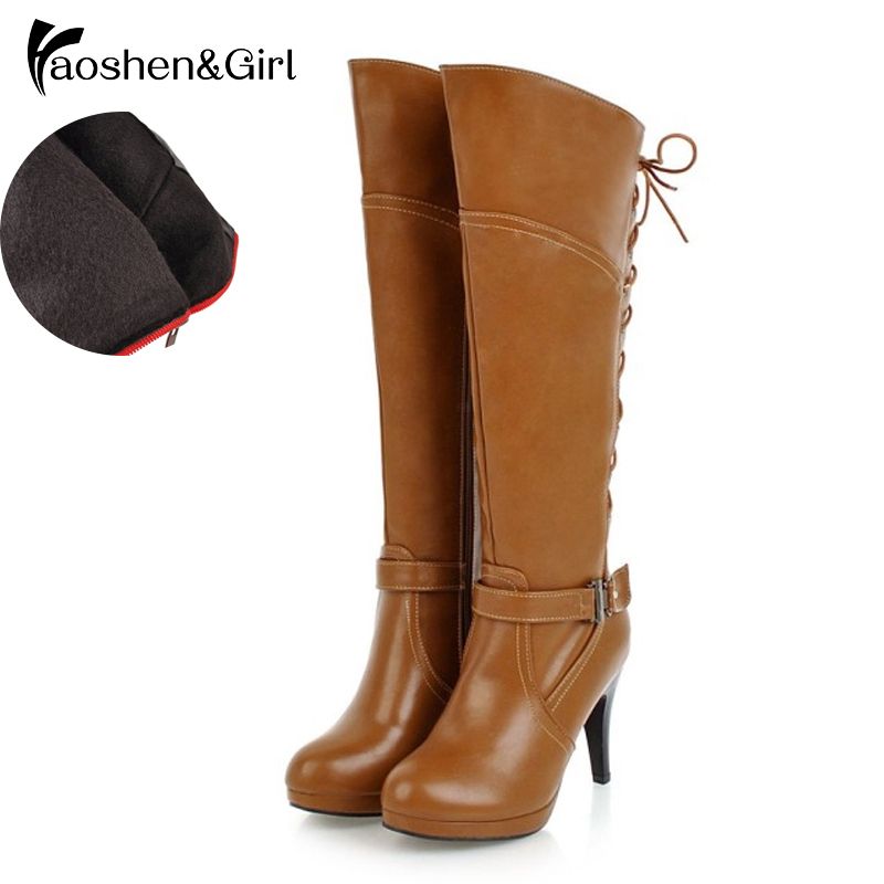 long lace up riding boots