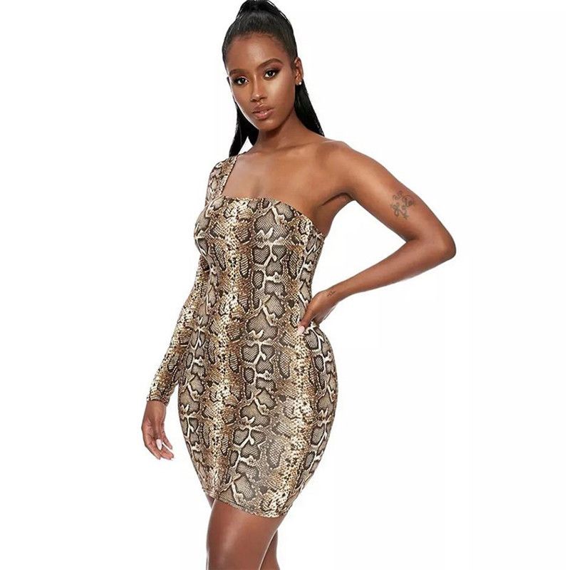 snakeskin homecoming dress