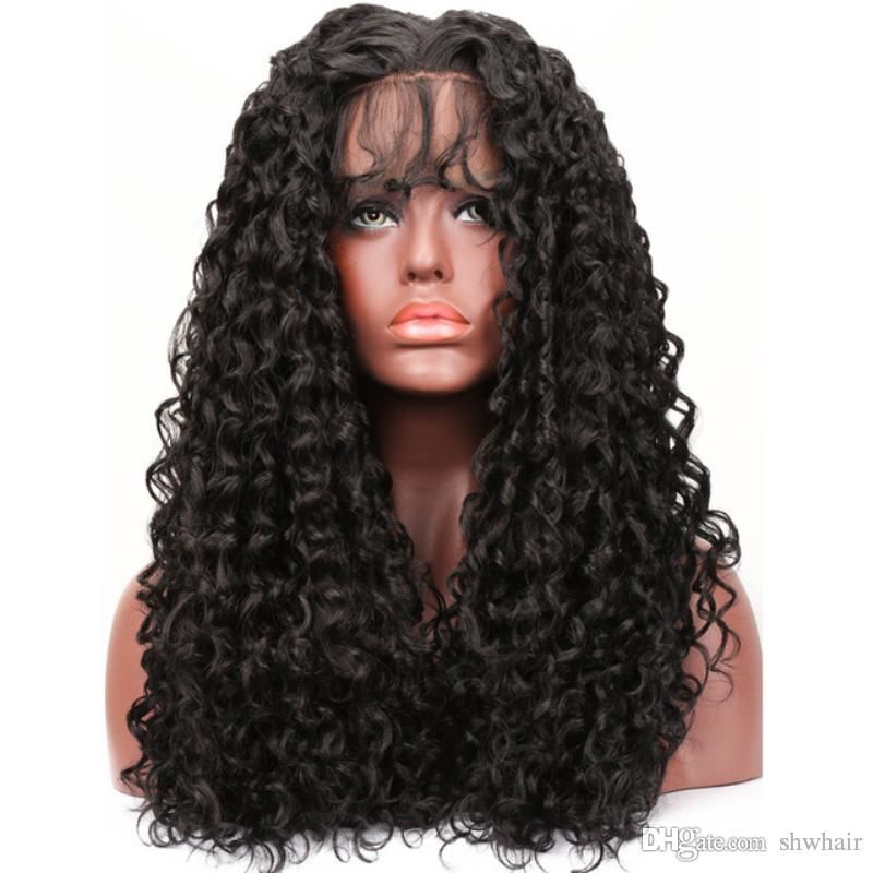 180 Density Lace Front Wig Heat Resistant Synthetic Natural Long