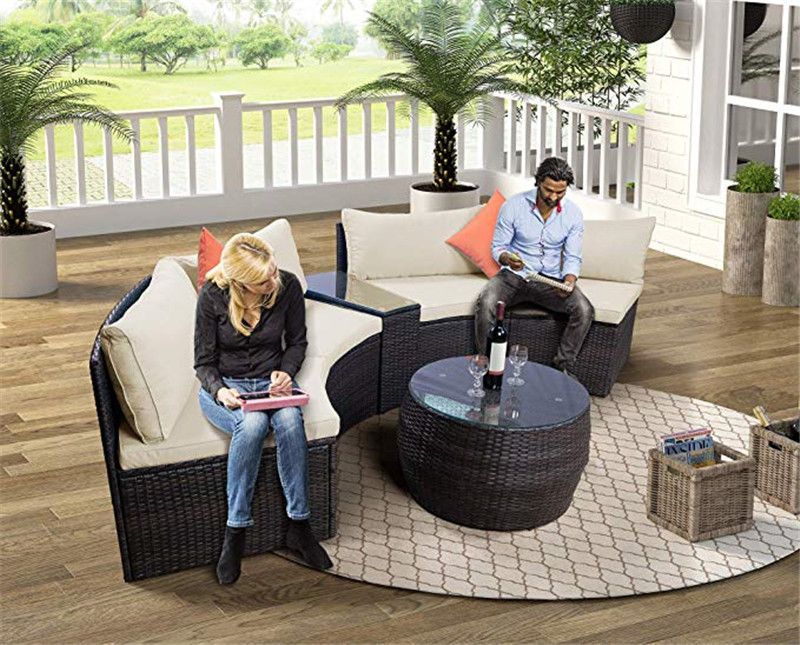Rattan Sofa Wohnzimmer