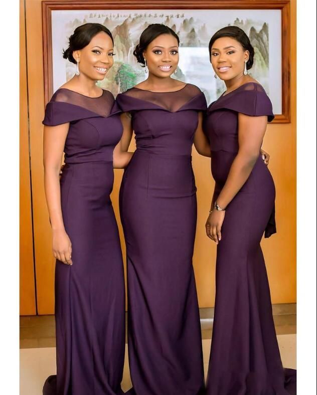 South African Dark Purple Bridesmaids ...