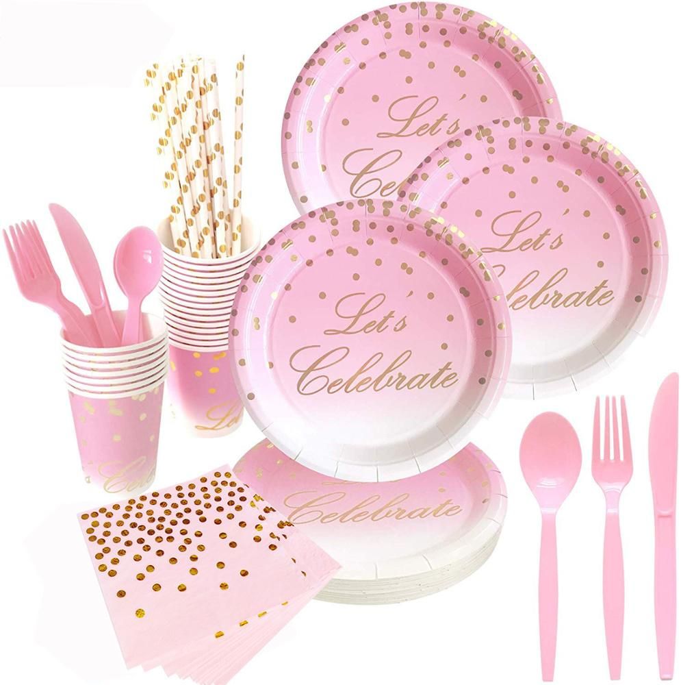 2021 Disposable Paper Plates Bachelorette Party Party Decorations