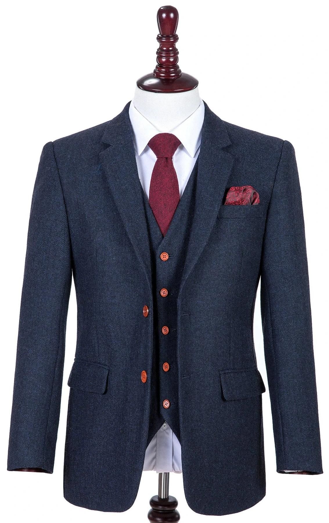 Compra 2020 Estilo Británico Chequeado Tweed Retro De Encargo Del Estilo  Del Caballero Hecha Traje Trajes Sastre De Los Hombres De Trajes Para  Hombres Blazer 3 Piezas Chaqueta + Pantalones + Chaleco