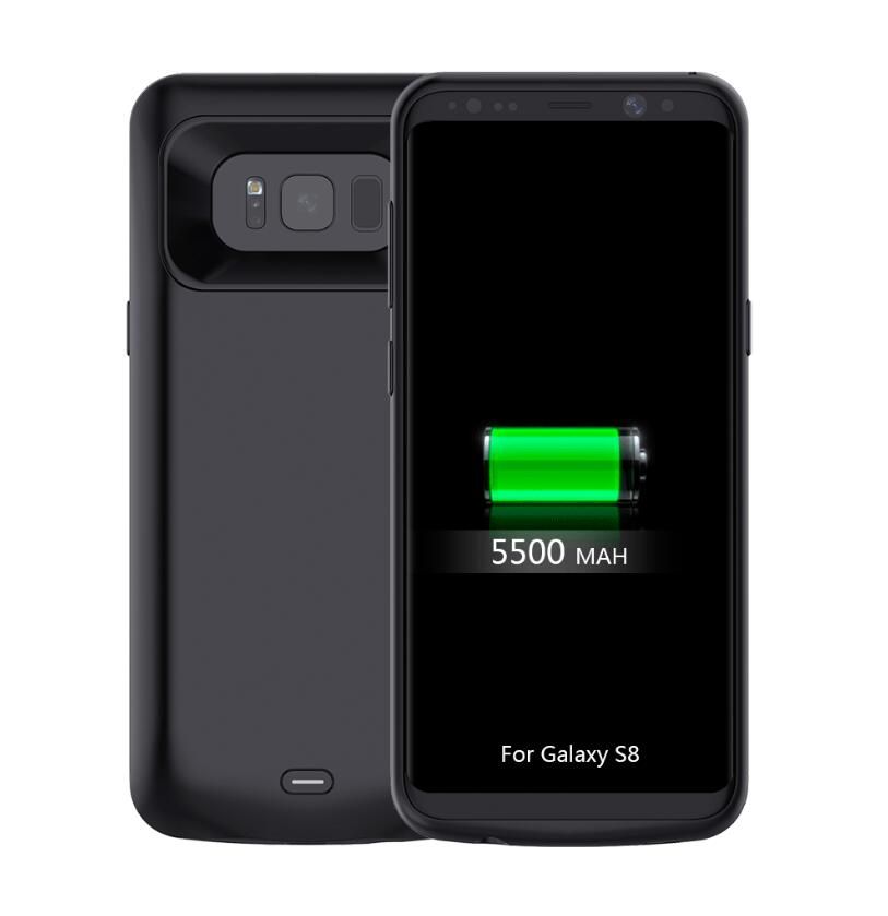 Power Bank 5500mAh Rechargeable Battery Backup Case Cover Mobile Phone
