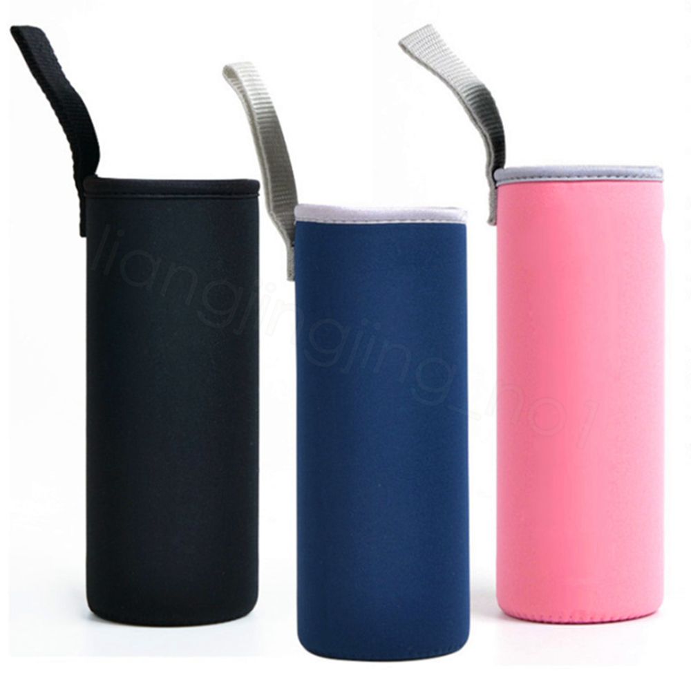 2021 Neoprene Bottle Holders Water Bottle Cooler Holders Cover Insulated Glass Drink Bottle