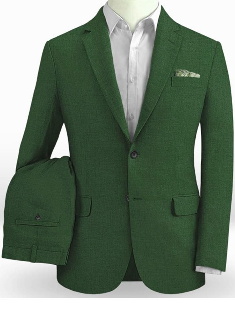 Compra Trajes Para Hombres Blazers Esmeralda Verde Ropa De Cama Hombres  Peso Ligero Boda Para La Boda Para El Traje De Verano Hecho A Medida Traje  A Medida 2021 Barato | Entrega