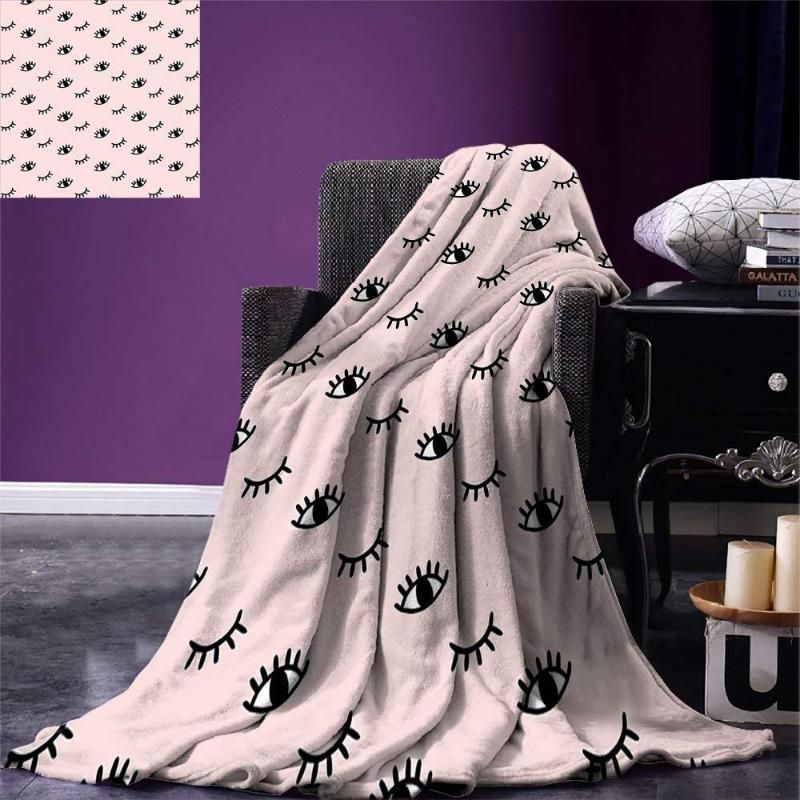 Compre Pestana Lançar Cobertor Doodle Estilo Aberto E Os Olhos Fechados  Esboço Tirado Mão Abstract Design Bonito Crianças Quente Microfibra Blanket  De Lufebut, $150,27 | Pt.Dhgate.Com