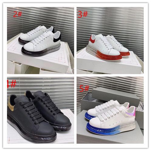 New High Version Autumn Leather Mq Small White Shoes Crystal Gas
