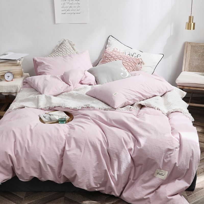 pink queen size bed set