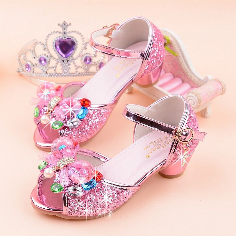 childrens heeled jelly shoes