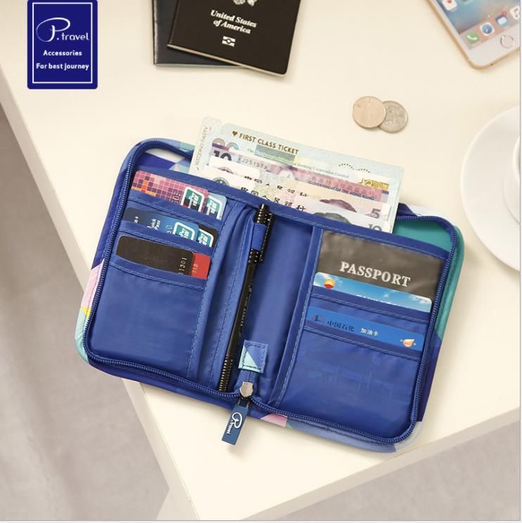 Multi-Function Document Wallet Large-Capacity Wallet. Mens Wallet Passport Wallet