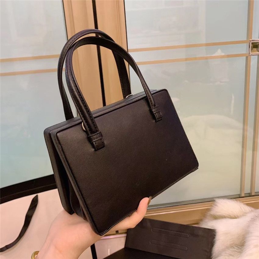 plain black handbag
